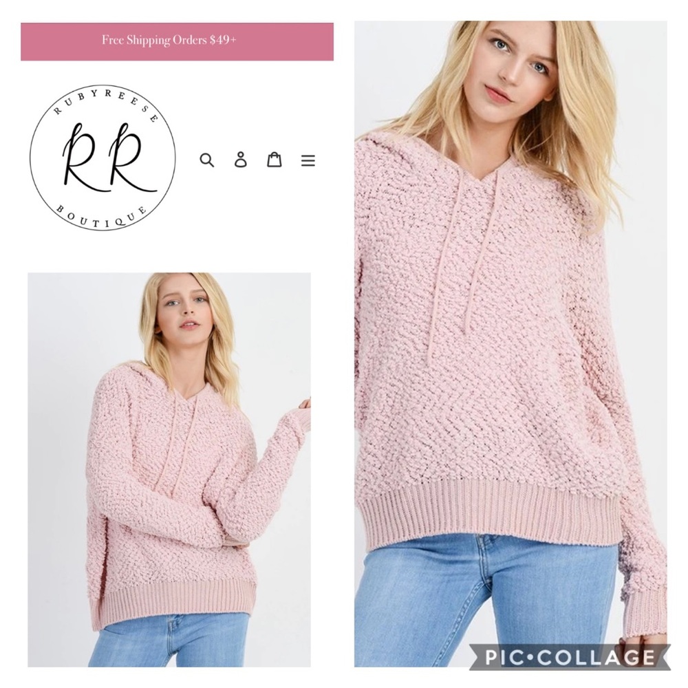 Mauve Popcorn hoodie